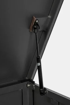 Clearance Bizzotto BAULE PORTA CUSCINI SMALL CON RUOTE ANTRACITE YK13 - ATLANTIC