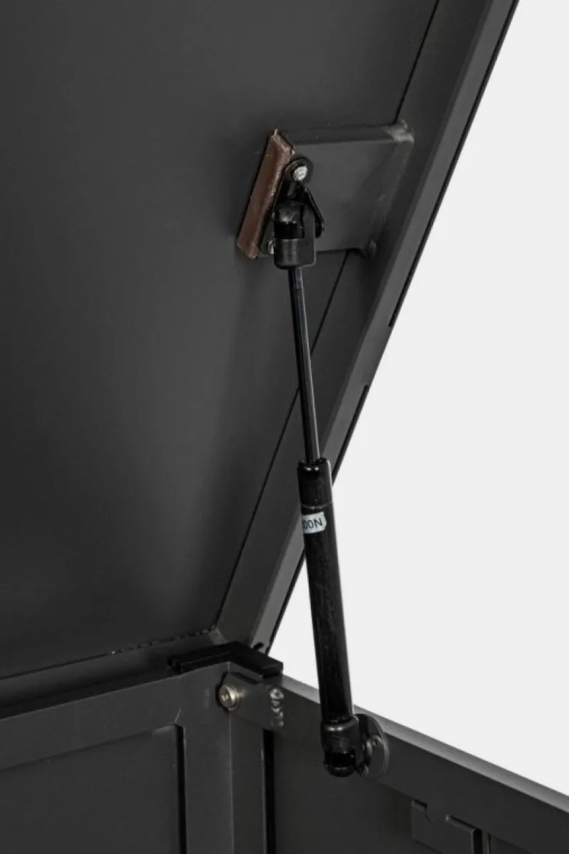 Clearance Bizzotto BAULE PORTA CUSCINI SMALL CON RUOTE ANTRACITE YK13 - ATLANTIC