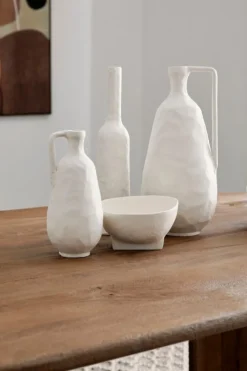 Discount Bizzotto BOTTIGLIA DECORATIVA HISAR TO BIANCO H35