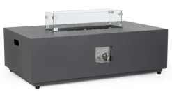 New Bizzotto CAMINO A GAS WOLKE GRIGIO SCURO 110X65