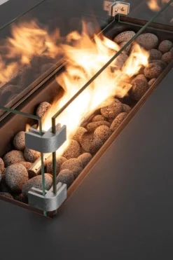 New Bizzotto CAMINO A GAS WOLKE GRIGIO SCURO 110X65