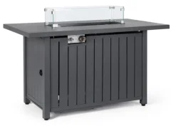 Bizzotto CAMINO A GAS WOLKE GRIGIO SCURO 109X59