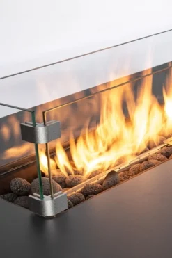 Bizzotto CAMINO A GAS WOLKE GRIGIO SCURO 109X59