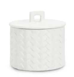 Best Bizzotto CANDELA C-COPERCHIO TWINE BIANCO Ø14,5