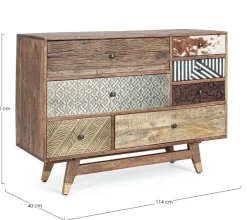 Hot Bizzotto CASSETTIERA IN LEGNO - DHAVAL