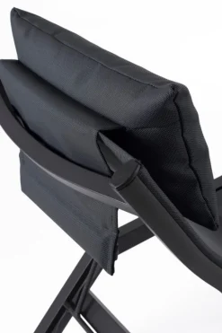 Bizzotto CHAISE LONGUE IN ALLUMINIO ANTRACITE JX55 - KRION