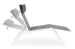 New Bizzotto CHAISE LONGUE IN ALLUMINIO BIANCO JX11 - KRION