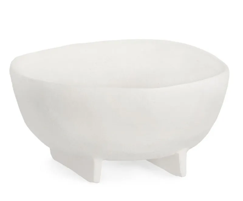 Outlet Bizzotto CIOTOLA DECORATIVA HISAR BIANCO H10