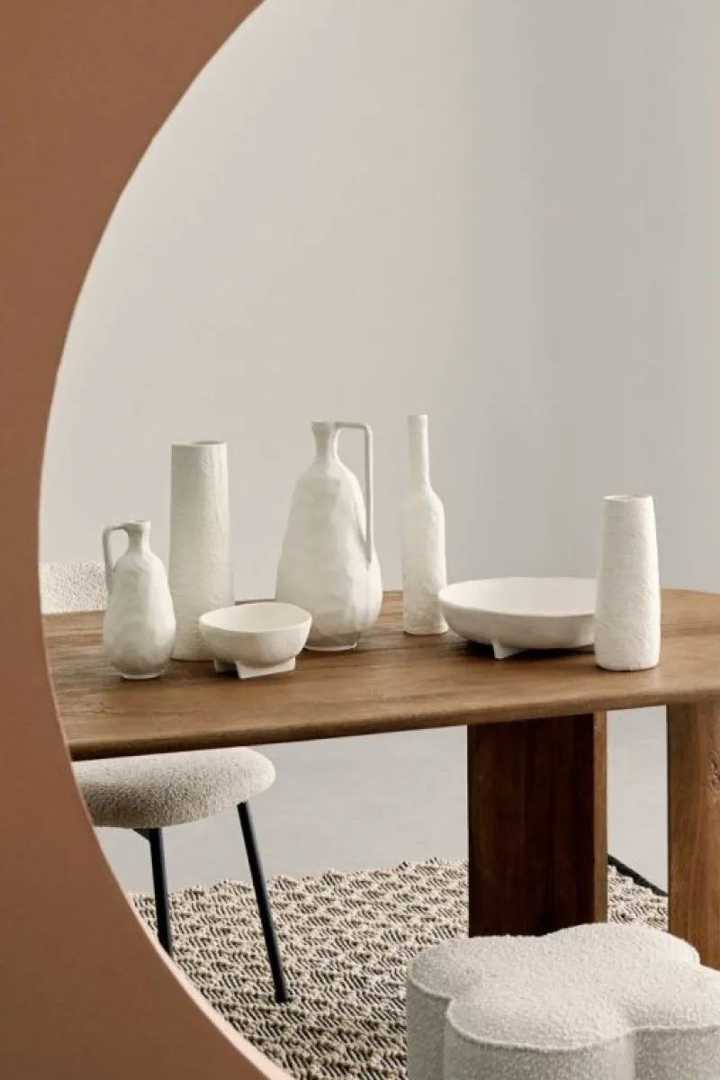 Outlet Bizzotto CIOTOLA DECORATIVA HISAR BIANCO H10