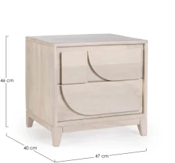 Bizzotto COMODINO IN LEGNO - ARCHITA