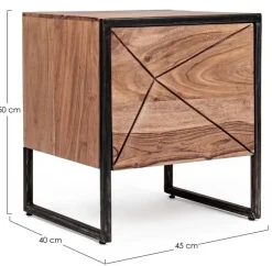 Best Bizzotto COMODINO IN LEGNO - EGON