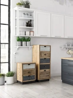 Outlet Bizzotto COMODINO IN LEGNO - TUDOR