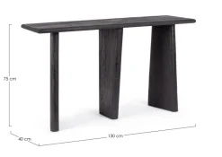 Best Bizzotto CONSOLLE IN LEGNO NERO - ZACATECAS