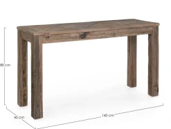 Clearance Bizzotto CONSOLLE IN LEGNO RICICLATO 140x45 - KAILY