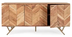 Clearance Bizzotto CREDENZA IN LEGNO 3 ANTE - RAIDA