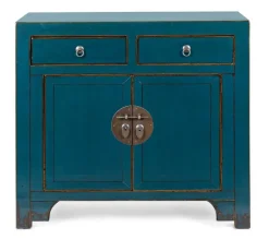 Outlet Bizzotto CREDENZA IN LEGNO BLU- JINAN