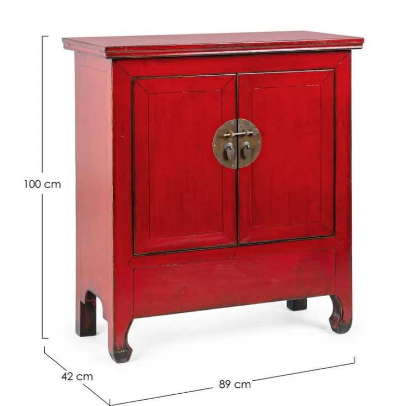 Bizzotto CREDENZA IN LEGNO ROSSO - JINAN