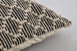 Bizzotto CUSCINO DHAWAN NERO-NATURALE 80X80