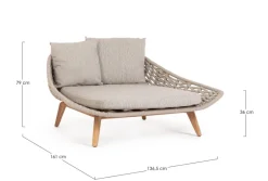 Discount Bizzotto DAYBED C-C TAMIRES BEIGE