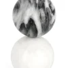 Clearance Bizzotto DECORAZ KANDY SFERE MARMO GRIG BIANC H18