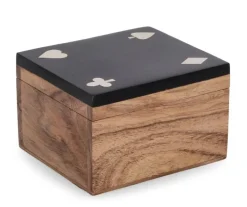 Bizzotto DECORAZIONE CARTE FORTUNE NERO 11,8X10,4