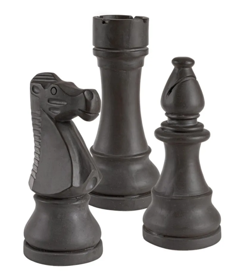 Discount Bizzotto DECORAZIONE CHESS 3FIGURE ANTRACITE ASS3