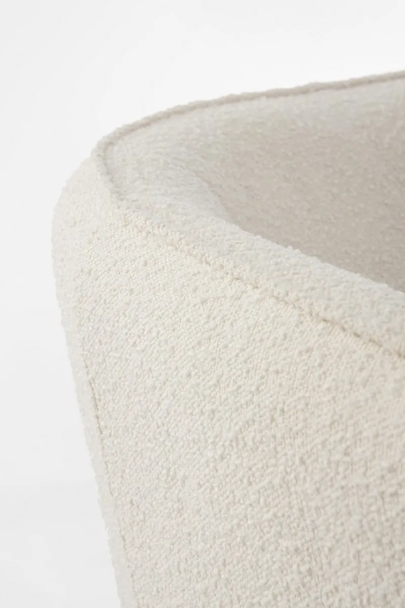 Best Bizzotto DIVANO 3 POSTI EFFETTO BOUCLE' BIANCO - AVRIL