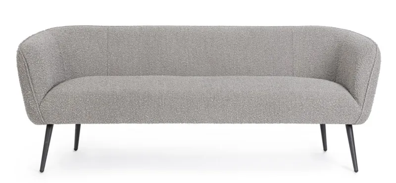 Discount Bizzotto DIVANO 3 POSTI EFFETTO BOUCLE' GRIGIO - AVRIL