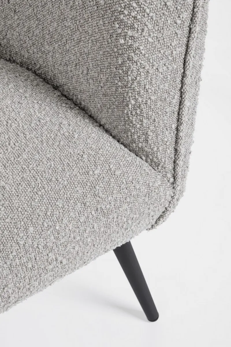 Discount Bizzotto DIVANO 3 POSTI EFFETTO BOUCLE' GRIGIO - AVRIL