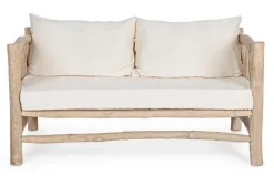 New Bizzotto DIVANO CON CUSCINO IN TEAK - SAHEL