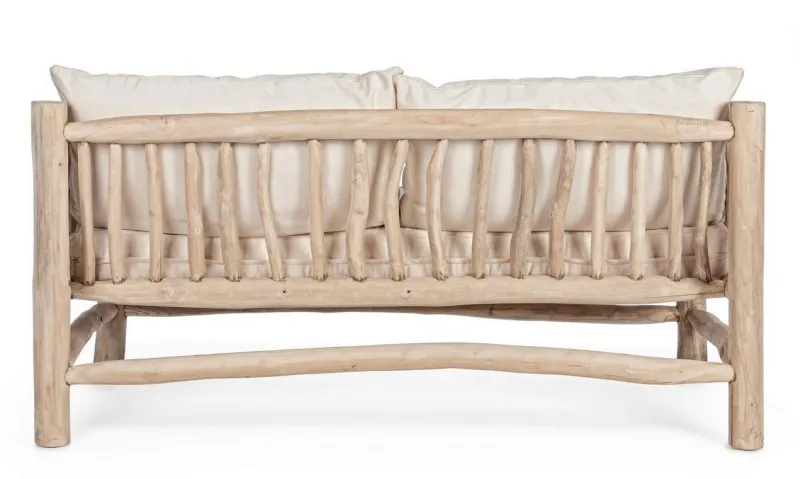 New Bizzotto DIVANO CON CUSCINO IN TEAK - SAHEL