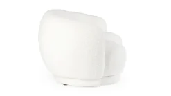 Clearance Bizzotto DIVANO EFFETTO BOUCLE' BIANCO - TECLA