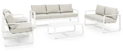 Outlet Bizzotto DIVANO IN ALLUMINIO BIANCO YK11 - MERRIGAN