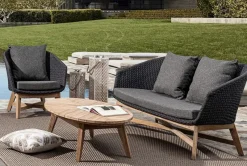 Best Bizzotto DIVANO IN CORDA PER ESTERNO ANTRACITE- COACHELLA