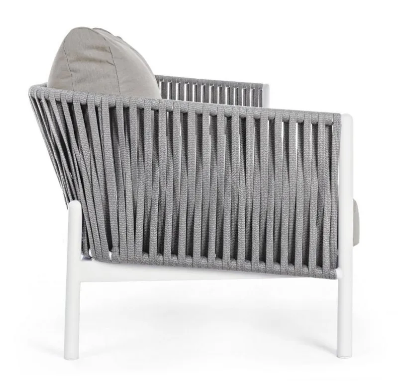 Clearance Bizzotto DIVANO IN CORDA PER ESTERNO BIANCO WG20 - FLORENCIA