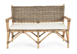 Outlet Bizzotto DIVANO IN FIBRE NATURALI CON CUSCINI - TARIFA