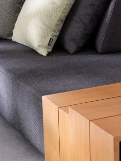 Hot Bizzotto DIVANO IN TESSUTO PER ESTERNO ANTRACITE - PIPER