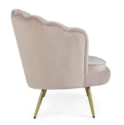 Discount Bizzotto DIVANO IN VELLUTO GRIGIO CHIARO - GILIOLA