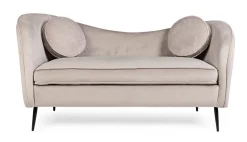 Bizzotto DIVANO IN VELLUTO GRIGIO CHIARO - CANDIS