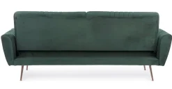 Clearance Bizzotto DIVANO LETTO IN VELLUTO VERDE SCURO - JOHNNY