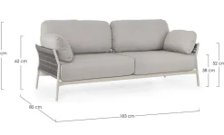 Bizzotto DIVANO 2P C-C PARDIS AGATE QS26