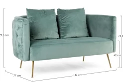 Best Bizzotto DIVANO SFODERABILE BLU - TENBURY