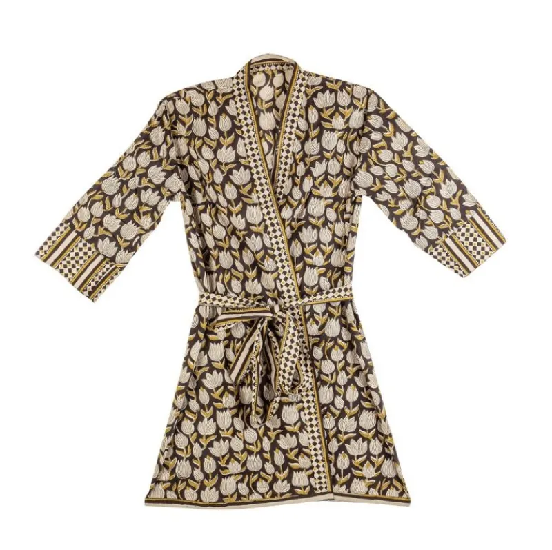 New Bizzotto KIMONO CALAIS NERO C-TULIPANO-ROMBO