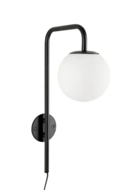 Sale Bizzotto LAMPADA APPLIQUE DELPHINE TO NERO H50