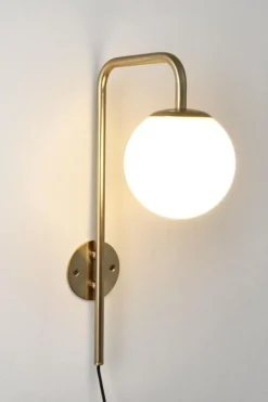 Sale Bizzotto LAMPADA APPLIQUE DELPHINE TO DORATO H50