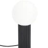 Discount Bizzotto LAMPADA TAV. DELPHINE TONDO NERO H30