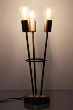 Best Bizzotto LAMPADA TAV. FIACCOLA 3LUCI ARGENTO H45