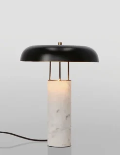 Clearance Bizzotto LAMPADA TAV. KAITHAL MARMORIZZ BIANC H33