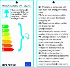 Online Bizzotto LAMPADA TAV. SUN RATTAN GIALLO-ARANCIO