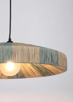 New Bizzotto LAMPADARIO KANDA NATURALE AZZURRO D50